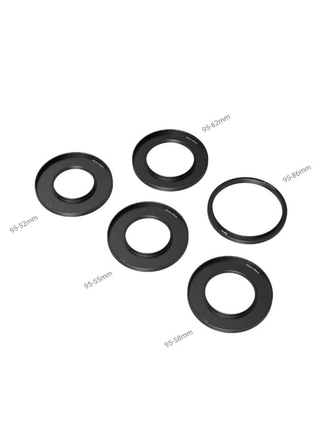 سمول ريج SmallRig Adapter Rings Kit {Φ52/55/58/62/86-95mm} 3383 - Image 3